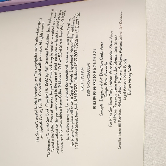 1992 The Simpsons Fun Book in the Sun Activity Bart Games Matt Groenings Vtg 90s - Picture 3 of 8